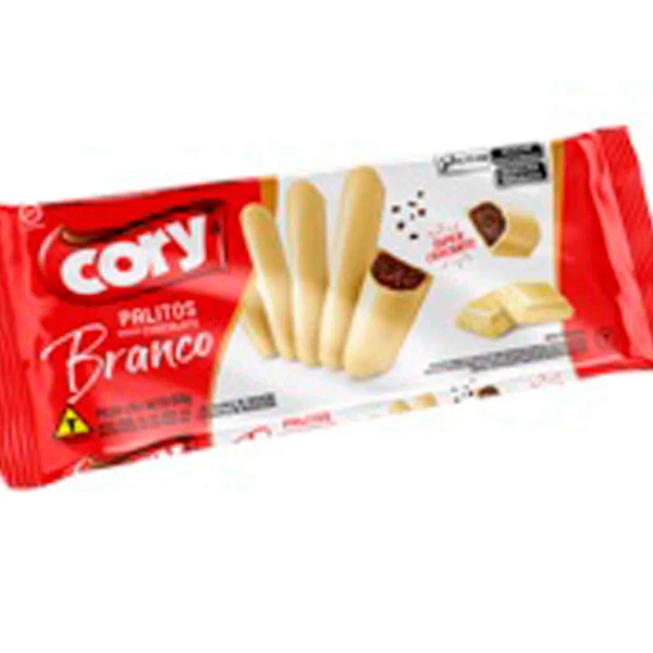 PALITO CORY CHOCOLATE BRANCO  30X68G