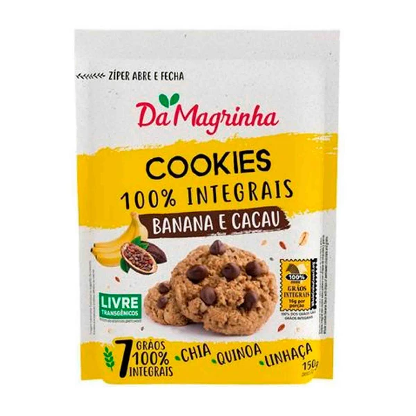 2694 COOKIES INTEGRAL BANANA E CACAU 12X150G