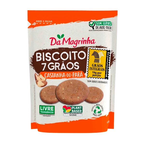 2742 BISCOITO MOL. CASTANHA DO PARA 12X 120 G