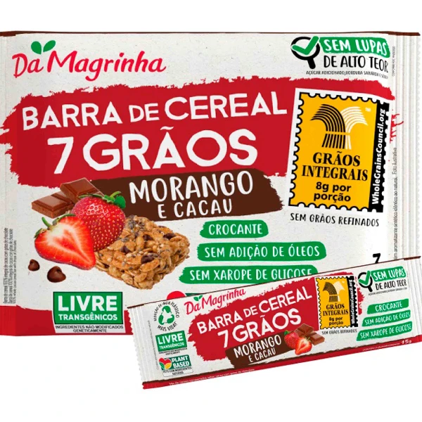 2870 BARRA 7 GRAOS MORANGO E CACAU 30X15G